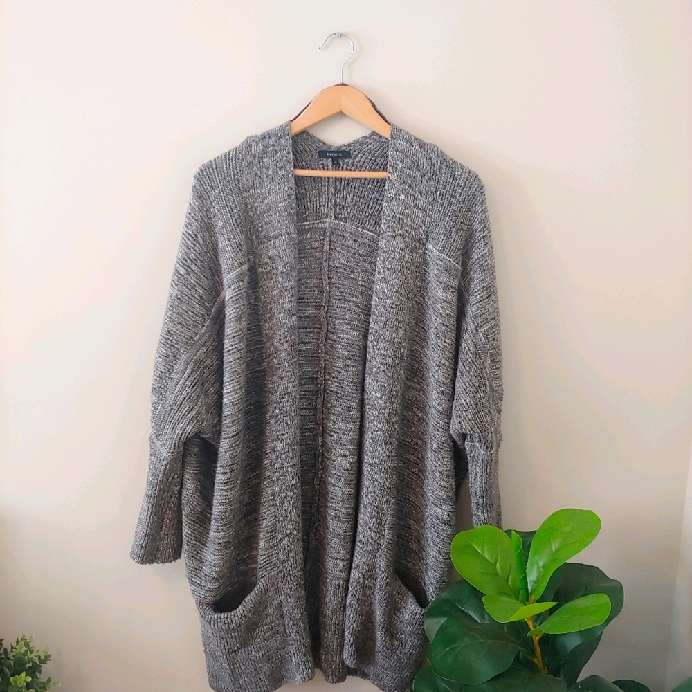 RW&Co Long Gray Cardigan - L